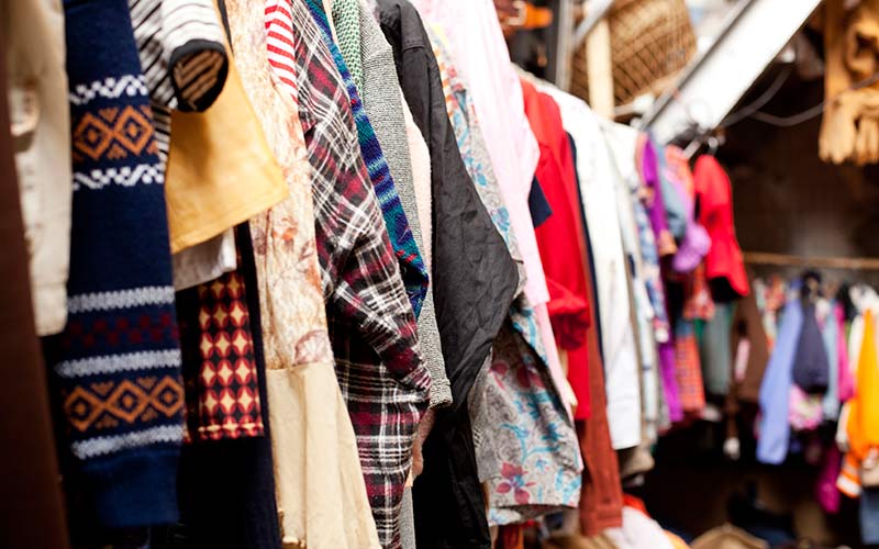 What is Deadstock showing unused clothing items neatly stacked in storage